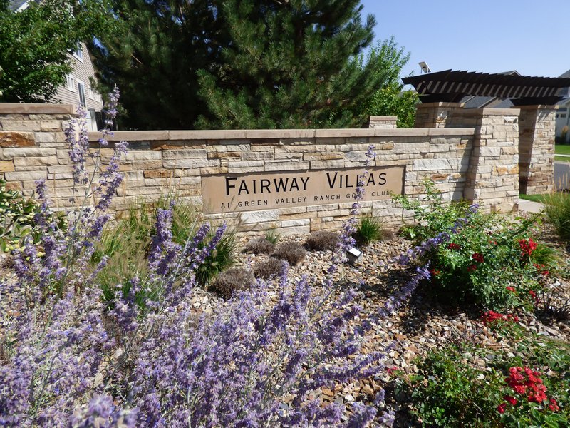 The Fairway Villas at Green Valley Ranch entry monument